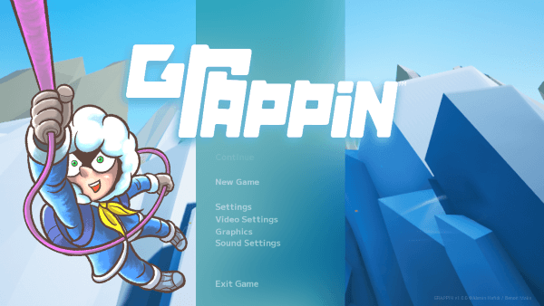 Title screen of GRAPPIN by Ahmin Hafidi