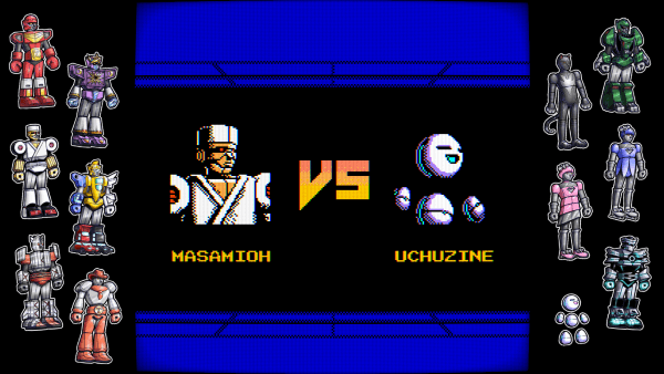 MASAMIOH vs UCHUZINE battle start screen